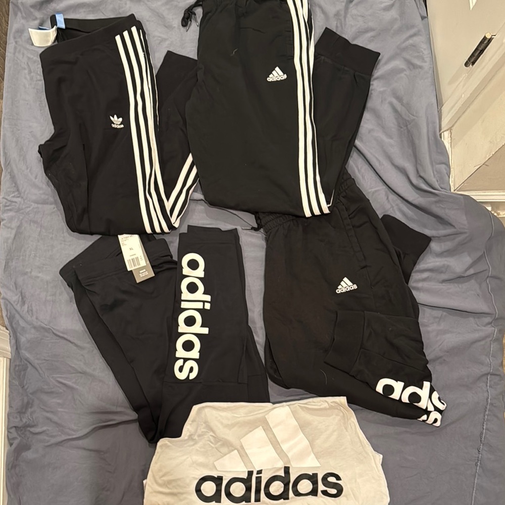 Adidas Kids Black Track Pants